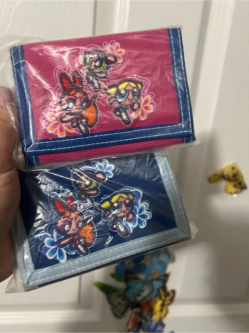PowerPuff Girls Blue Tri-Fold Wallet Y2K